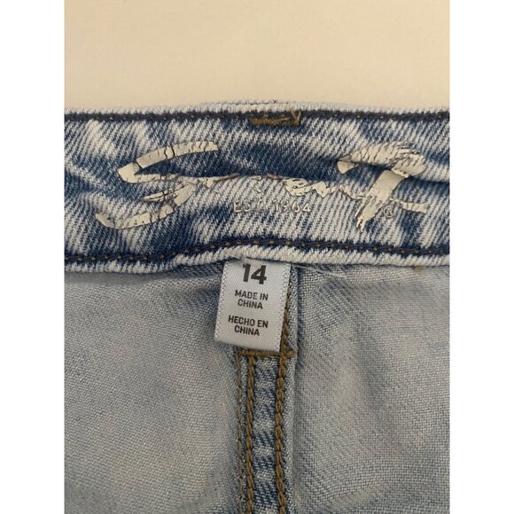 Seven7 Light Wash Women’s Straight Leg Slim Jeans Size 14 - Picture 3 of 6